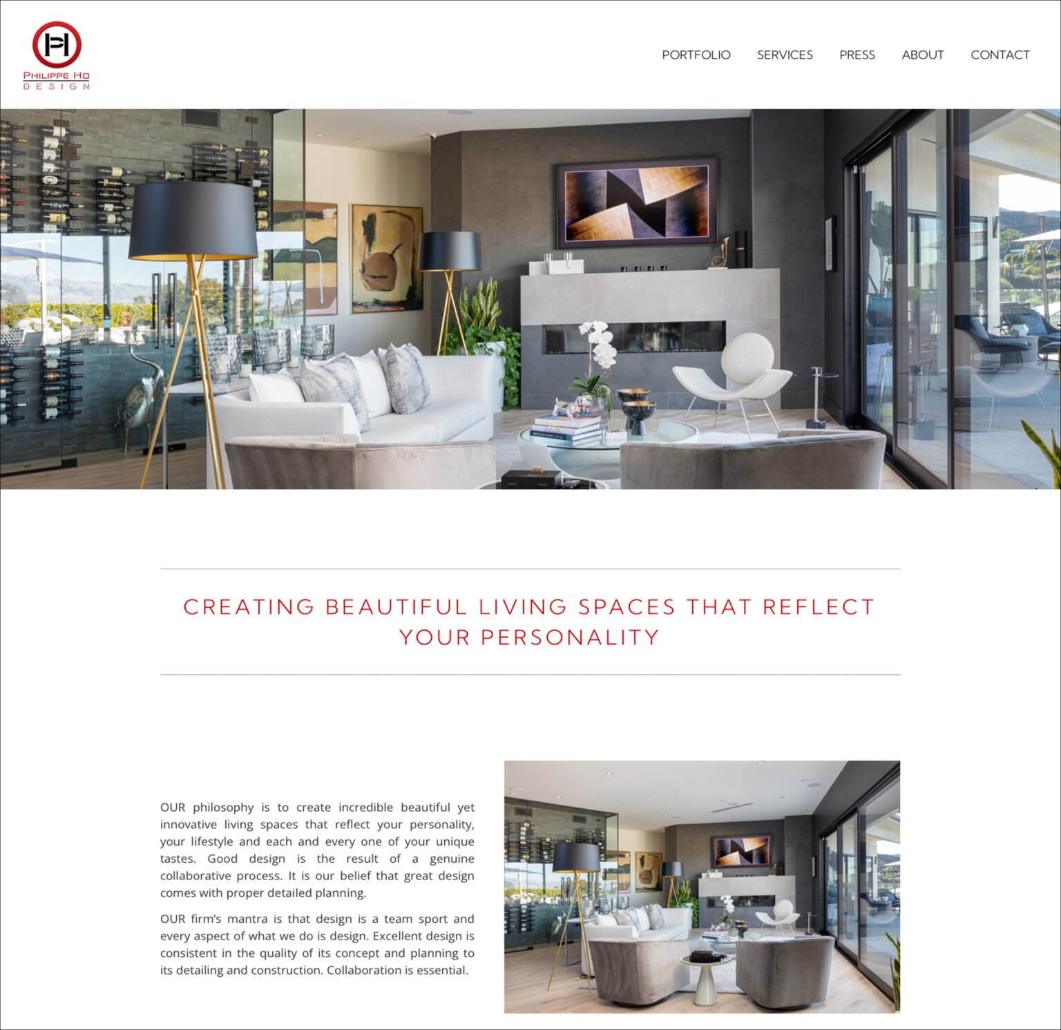 PH Design website preview