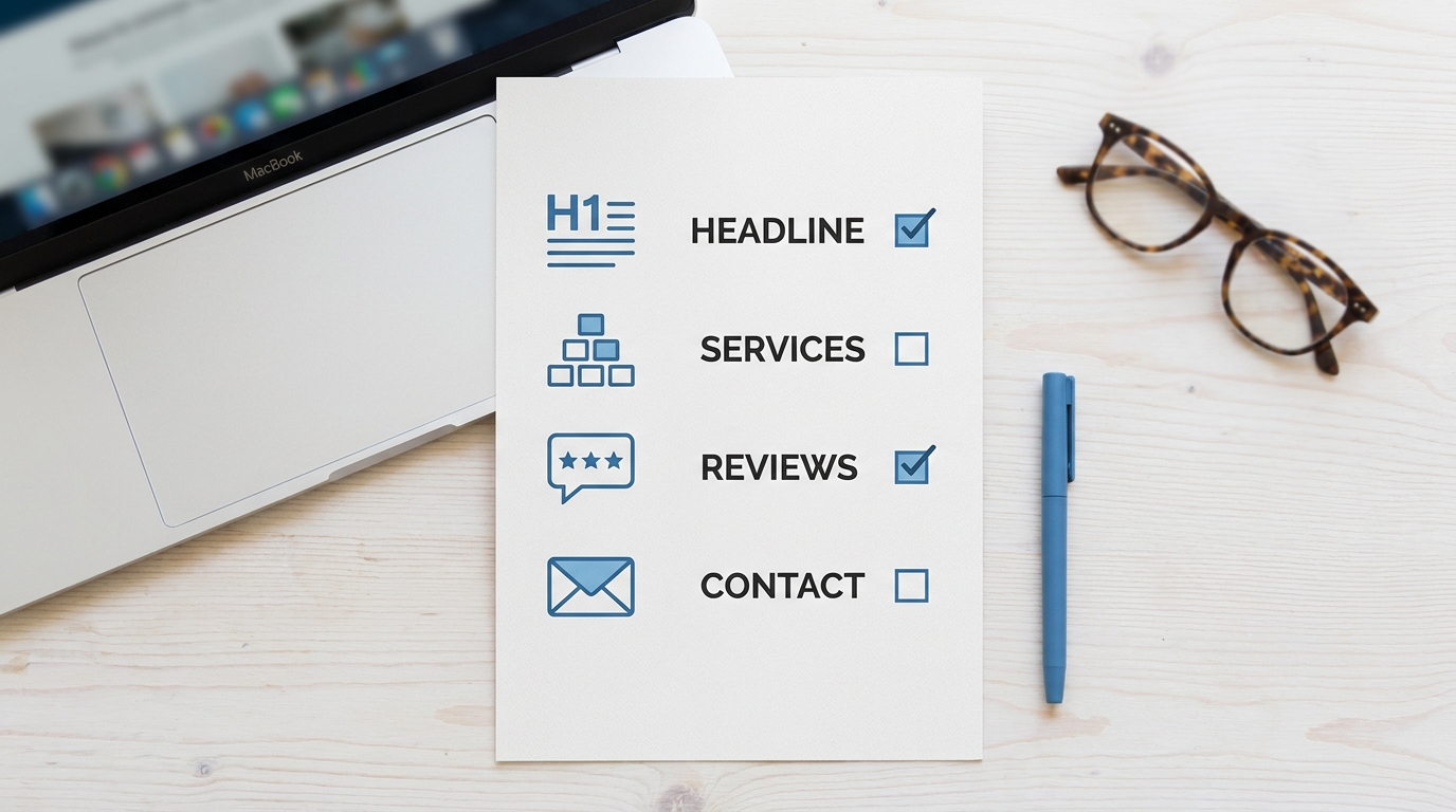 professional small business website checklist